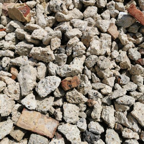Reduced Fines Crushed Concrete